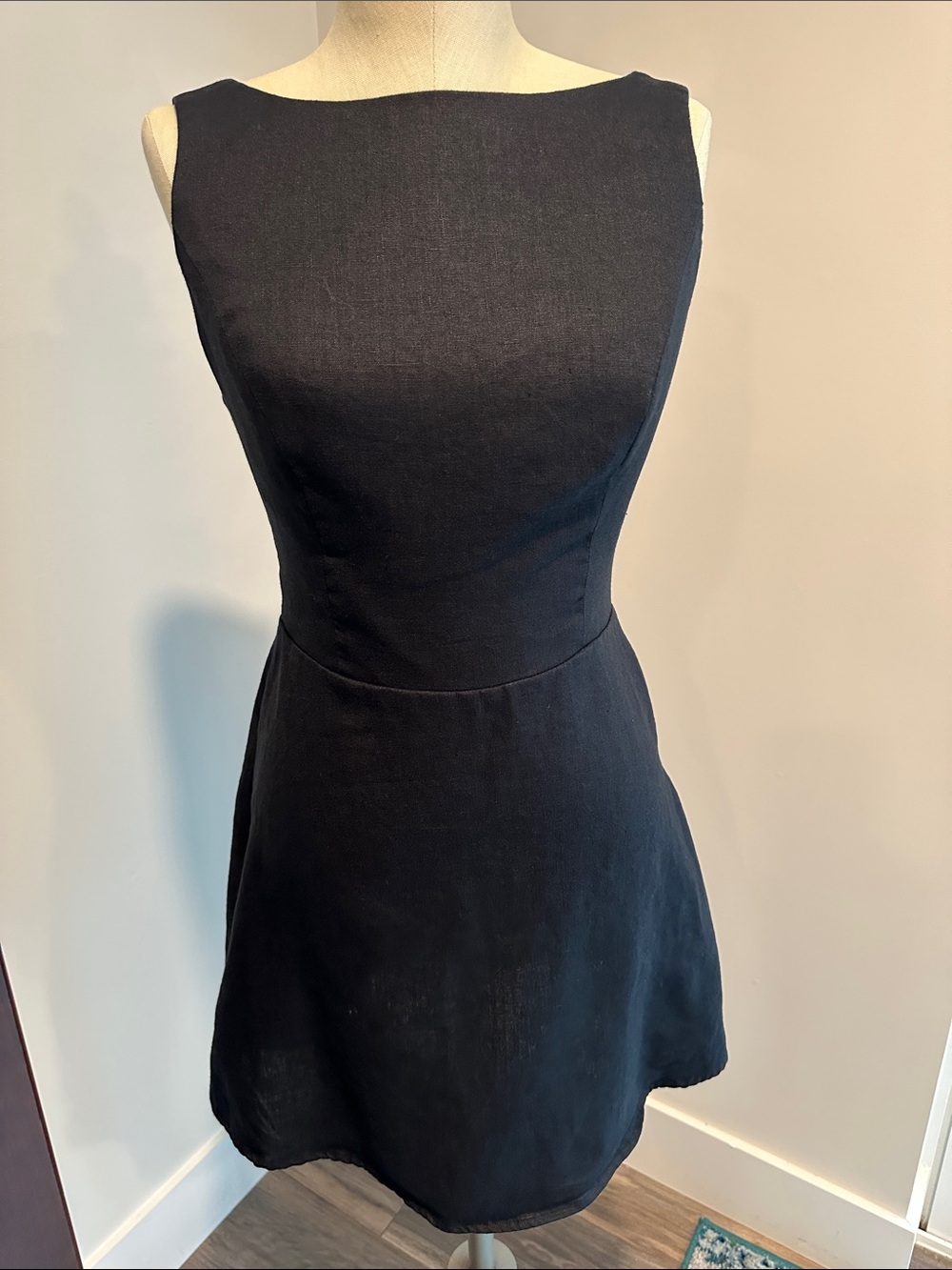 Reformation Black Sleeveless Mini Dress